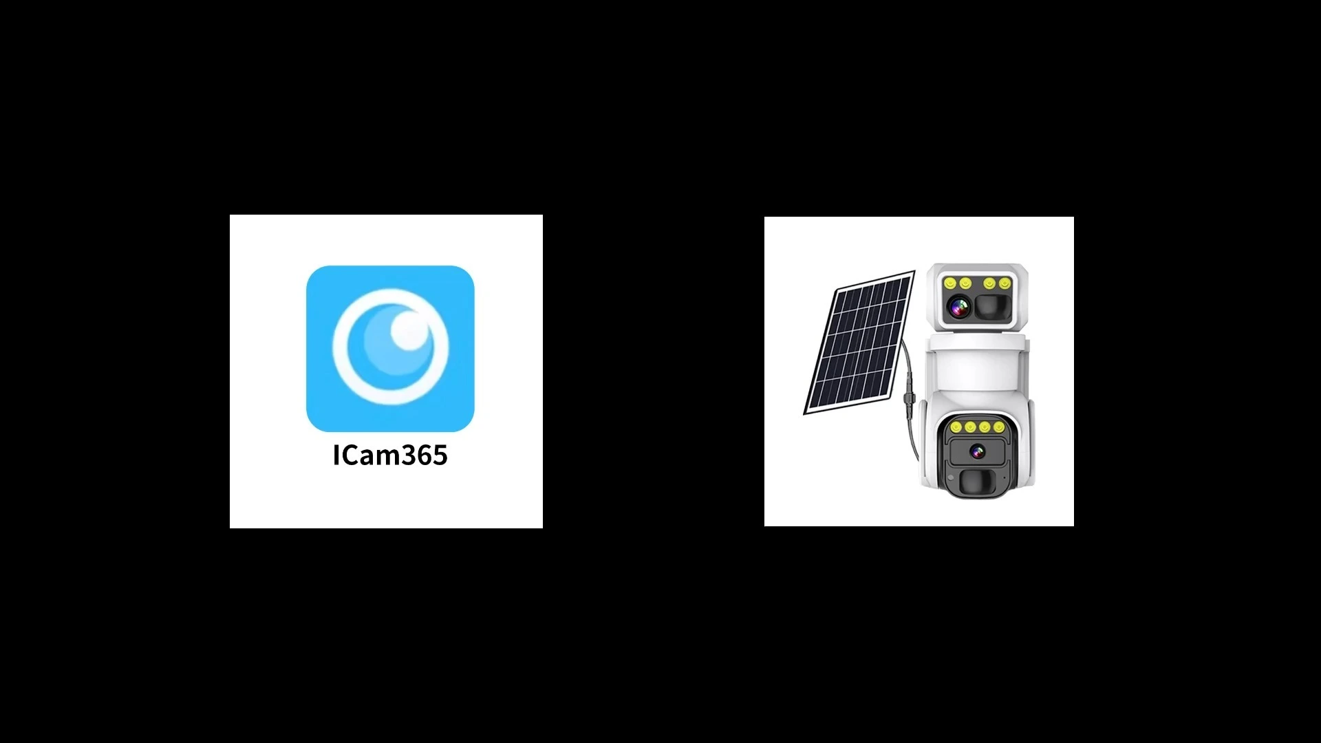 Cámara de seguridad solar inalámbrica 4g de doble lente Icam365 1