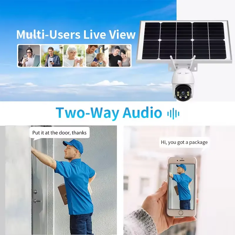 New Security Solar Camera with Good Price for Industry 4