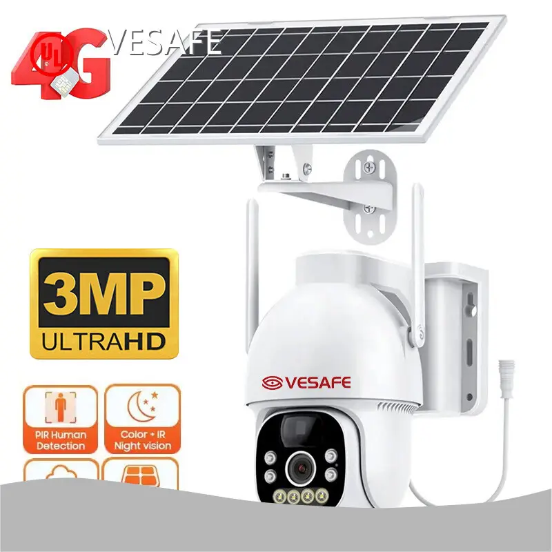 New Model Sim Card Solar Camera Supplier for Home 1