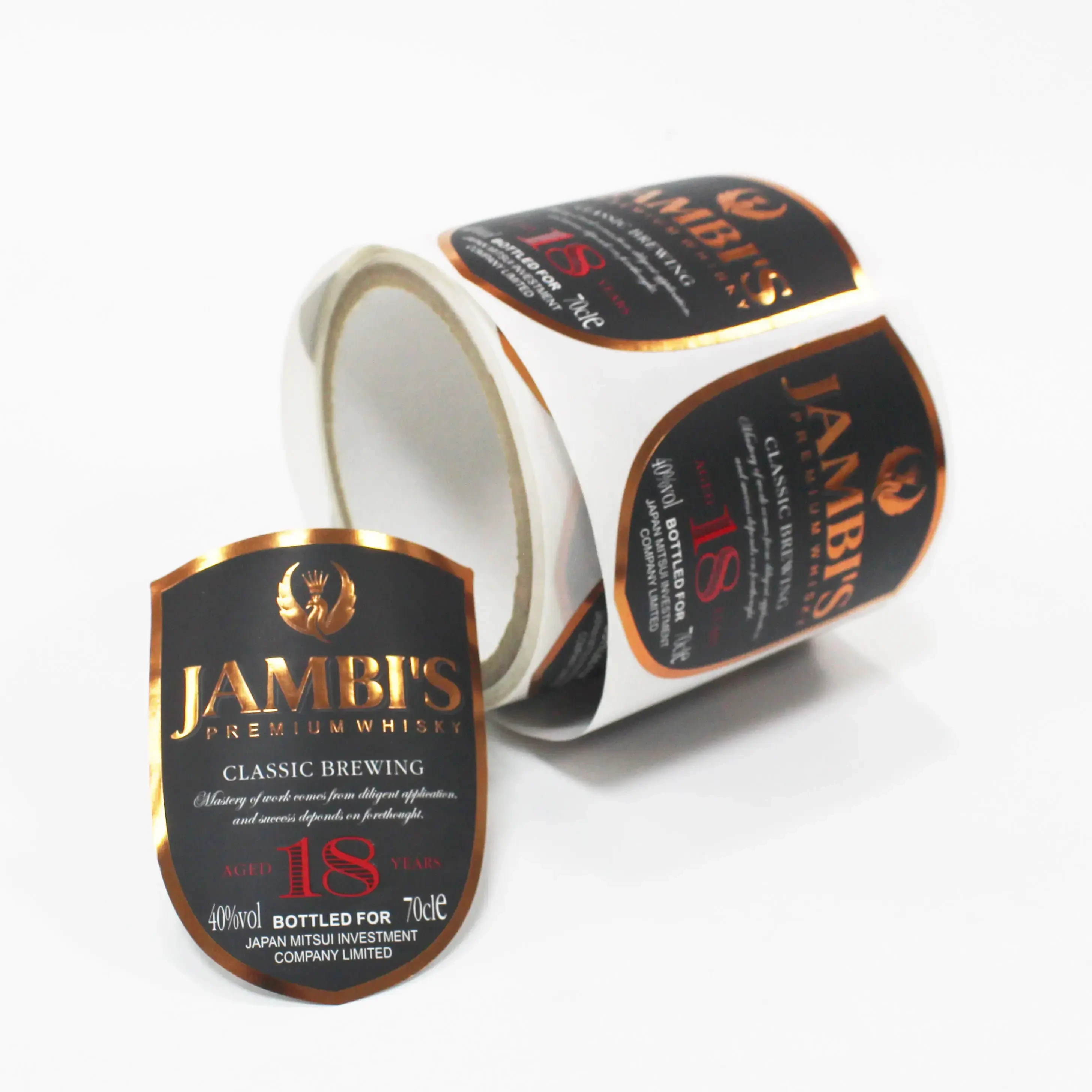 Eco-friendly Wine bottle sticky label packaging Labels Rolls Self Adhesive Sticker Label for Wine Bottle-1729133425788166 1