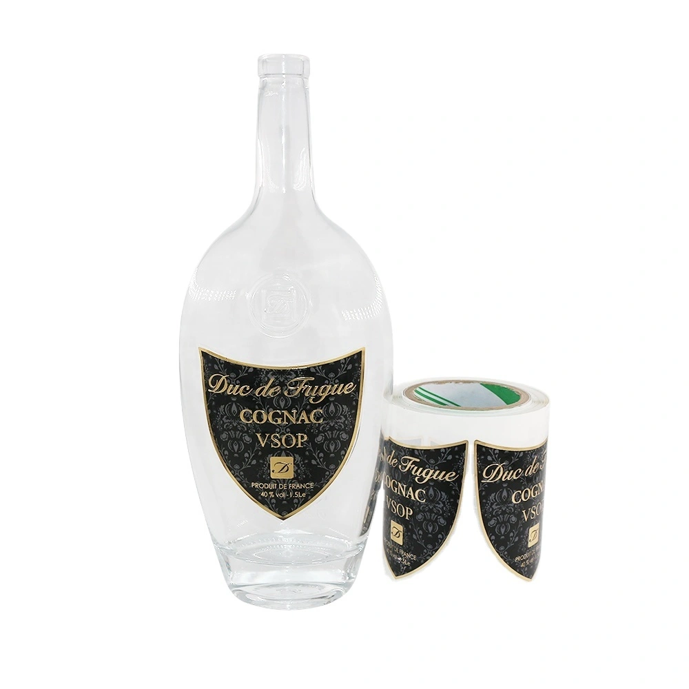 High quality PP material combined with embossing process and gold stamping process with gloss lamination custom wine label-1730252401428677 1