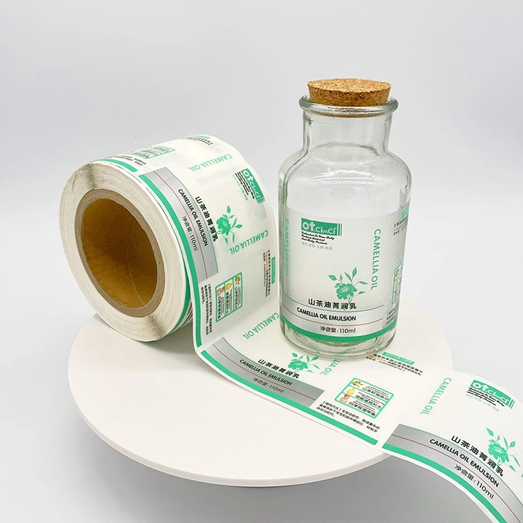 Custom Label Substrate transparent PP material coated with matte lamination Skincare Label Custom Label for Cosmetics Custom Adhesive Label 1
