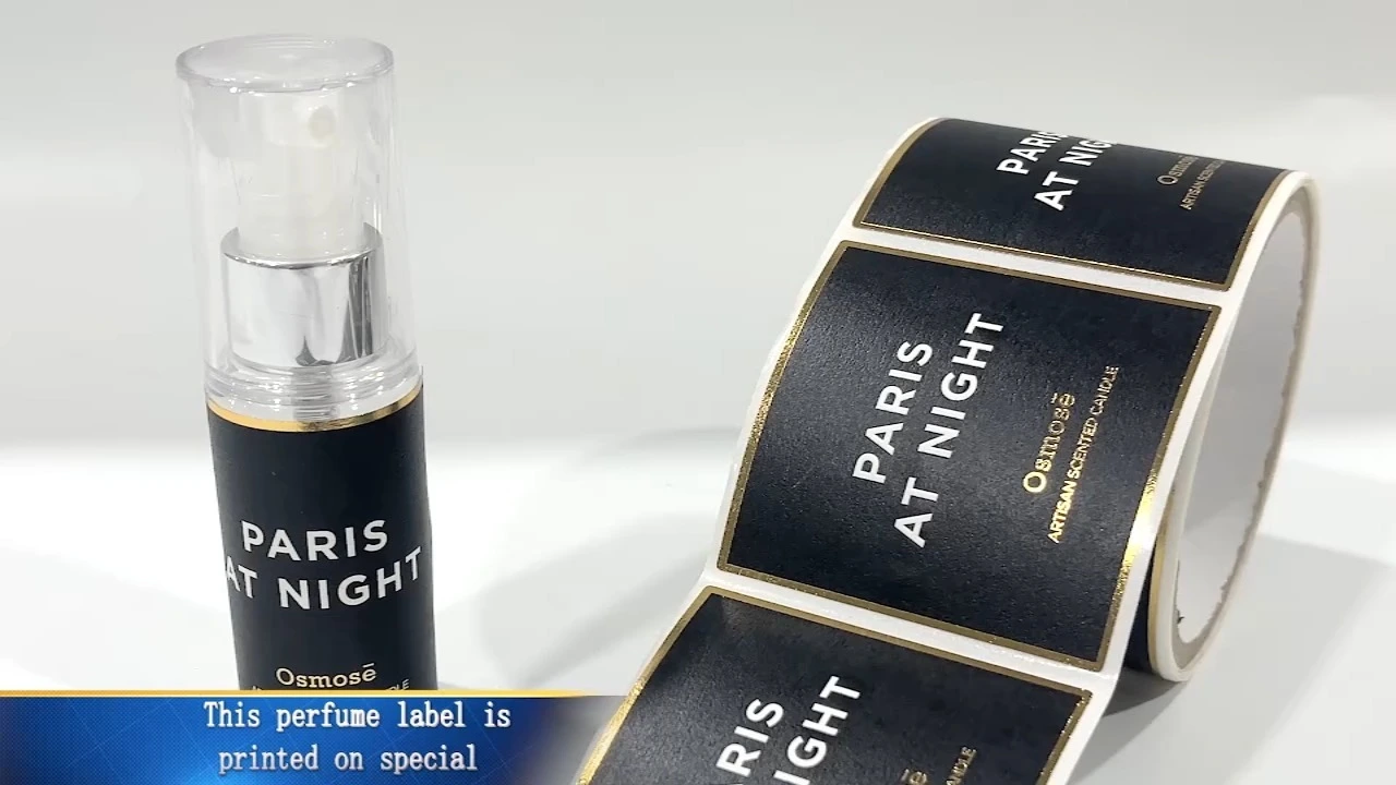 Étiquettes de parfum personnalisés en papier spécial pour imprimé imprimé tampond et étiquette personnalisée en relief autocollant personnalisé pour parfum de parfum avec un logo de marque 1