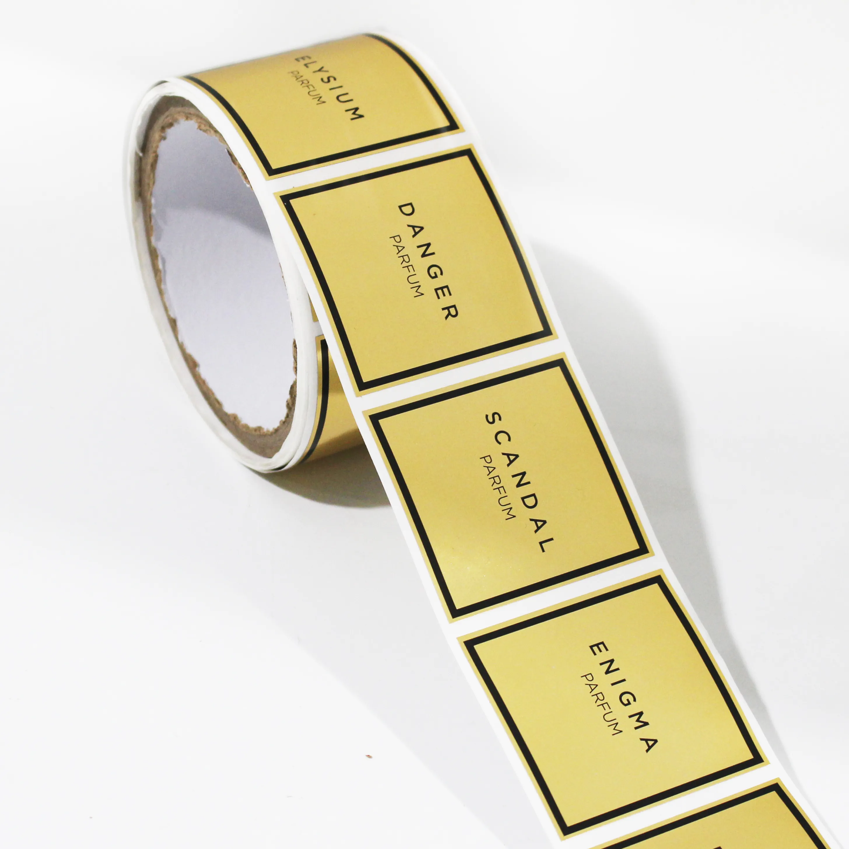 Perfume Oil Labels Bright Sliver BOPP Wholesale - DJB 10