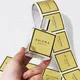 Perfume Oil Labels Bright Sliver BOPP Wholesale - DJB 11