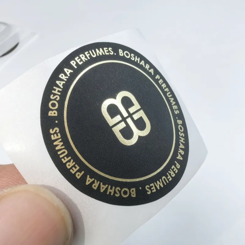 Perfume Gold Label Gold Stamping Process - - DJB 5