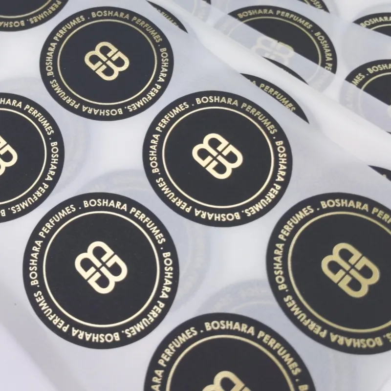 Perfume Gold Label Gold Stamping Process - - DJB 6