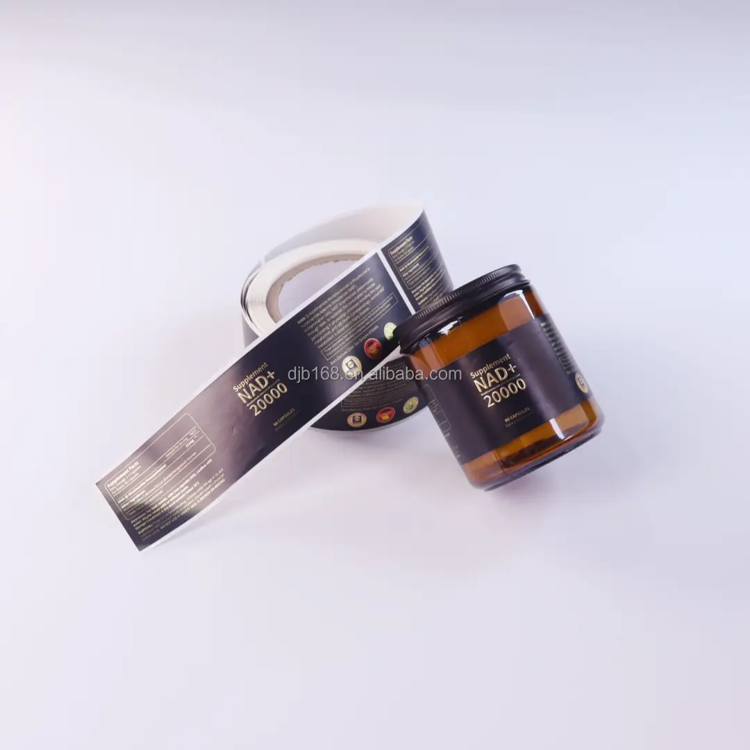 Custom Medicine Bottle Labels No MOQ by DJB 3