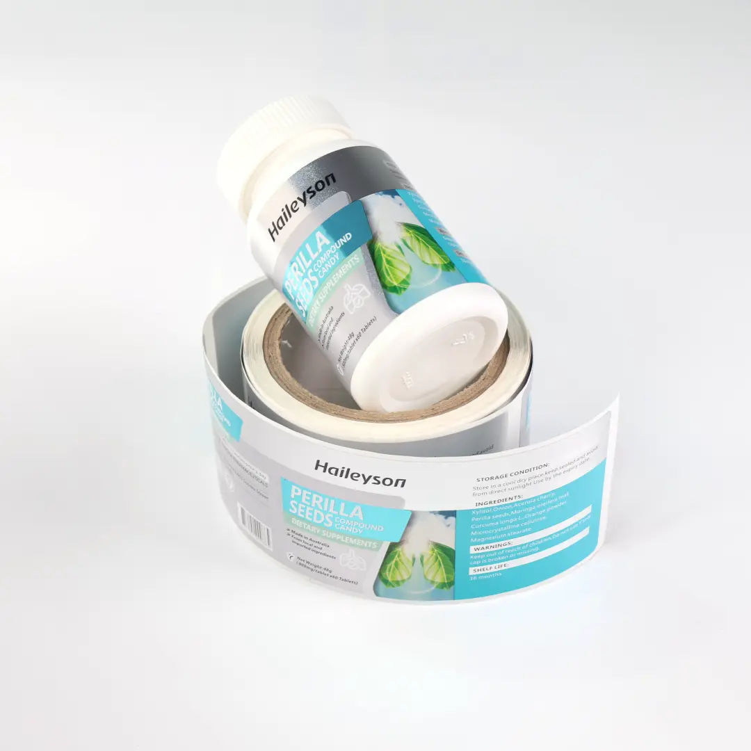Custom Medical Labels Bright Silver PP - - DJB 7