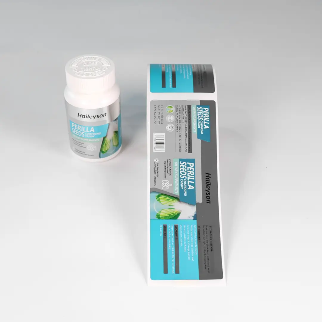 Custom Medical Labels Bright Silver PP - - DJB 8
