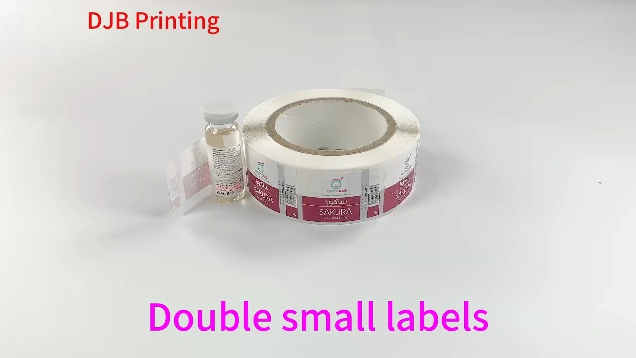 Vinyl materials, Matte Lamination, Full Color Printing for Custom Double-Layer Healthcare Label 1