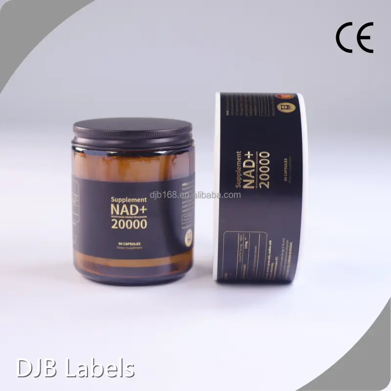 Custom Medicine Bottle Labels No MOQ by DJB 1