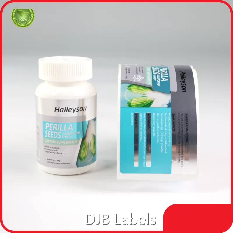 Custom Medical Labels Bright Silver PP - - DJB 1