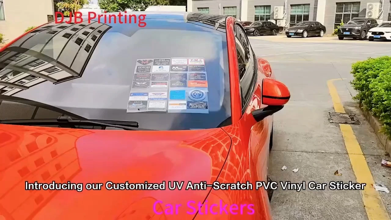 Factory-Direct Custom UV-Resistant Car Maintenance Labels | Double-Sided Print Light-Blocking No Residue Glue for Windshields 1
