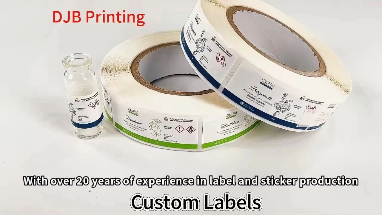 Custom Logo Double - Layer Multi - Layer Removable Vial Labels Sticker Factory Direct High Quality Packaging Custom Labels 1