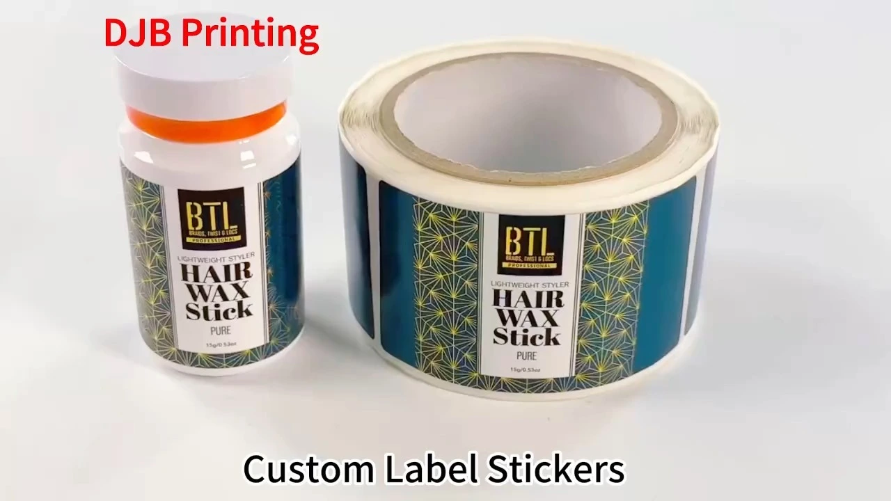 Etichette adesive personalizzate prodotte direttamente in fabbrica | Degradabili, con lamina d&#39;oro e stampa 3D UV in rilievo - Eco-lusso per imballaggi sostenibili 1