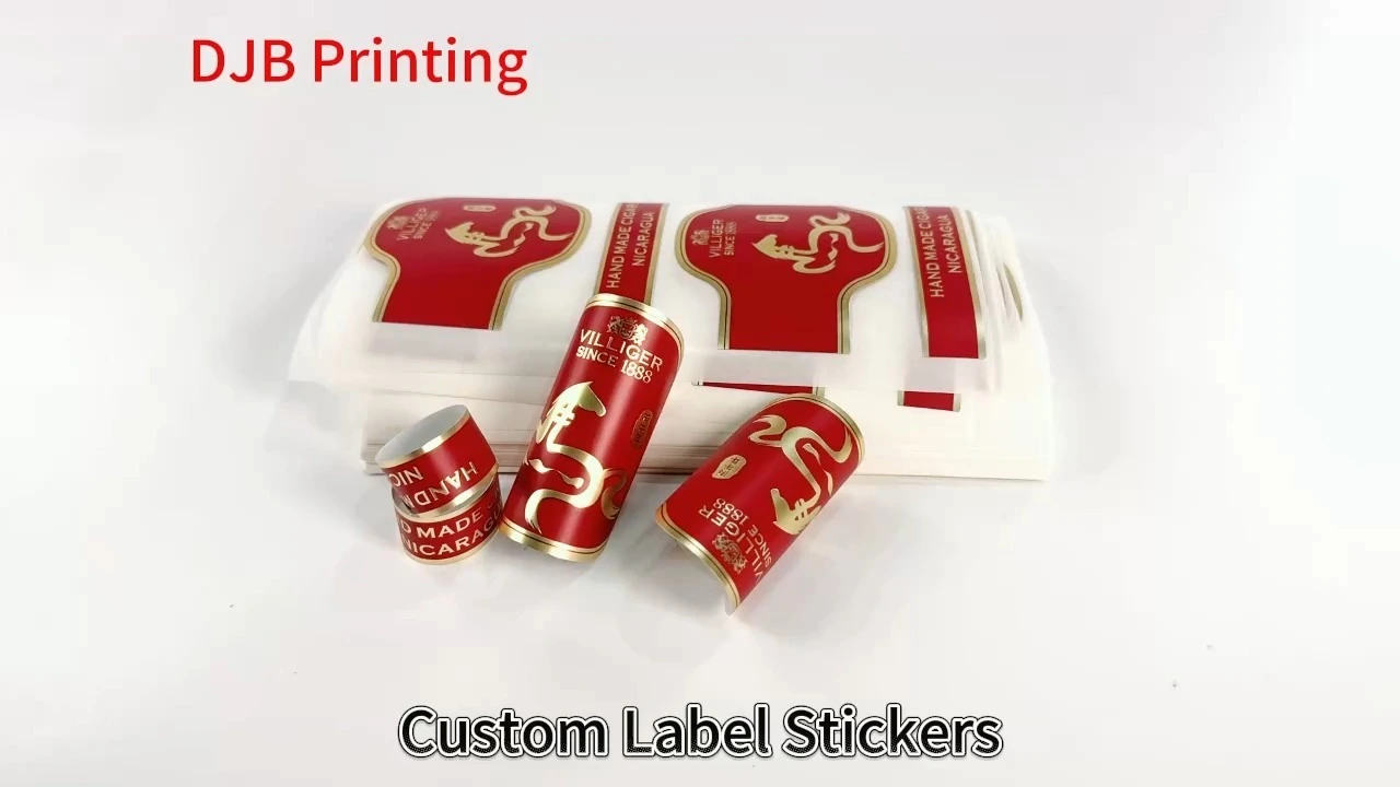 Factory-Direct Custom Label Stickers | White Material, Gold Foil & 3D Embossed - Versatile for Premium Branding 1