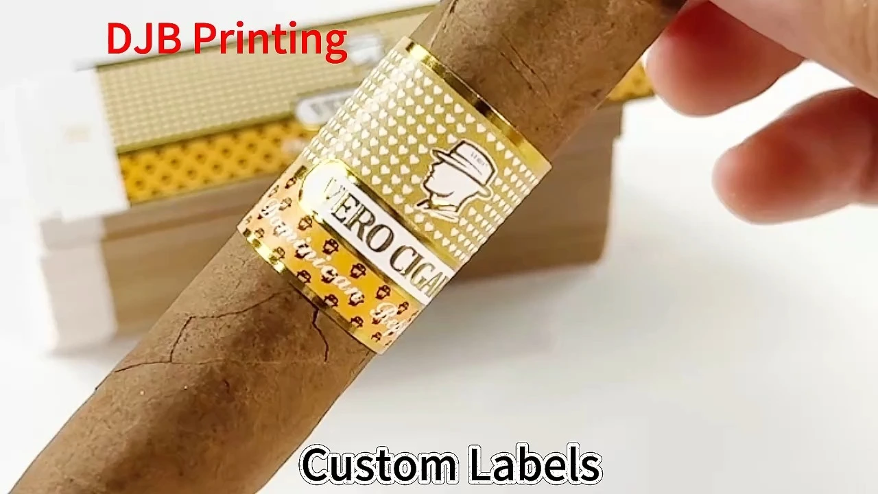 Factory-Direct Cigar Label Stickers | Gold Foil, Embossed & Textured Art Paper - Precision Craft 1
