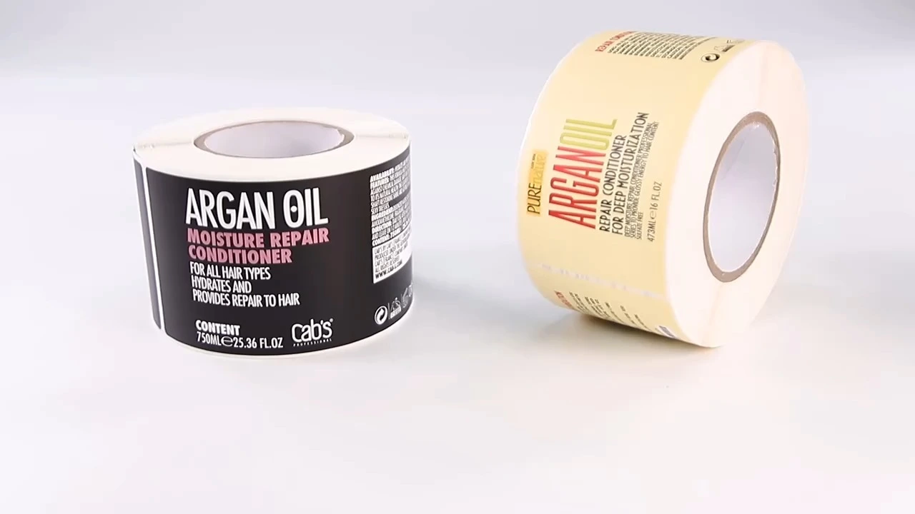 Étiquette personnalisée pour flacon de crème ou lotion pour le corps, feuille d&#39;or, autocollant adhésif pour soins de la peau, imperméable, cosmétiques, shampoing, impression sur emballage 1