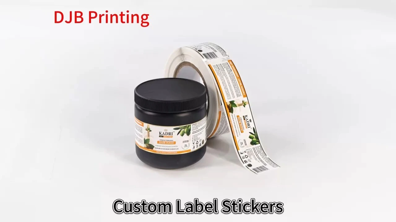 Custom Printed Cosmetic Label Stickers with Hot Foil & Glossy Lamination - UV Printed for Beauty Product Branding 1
