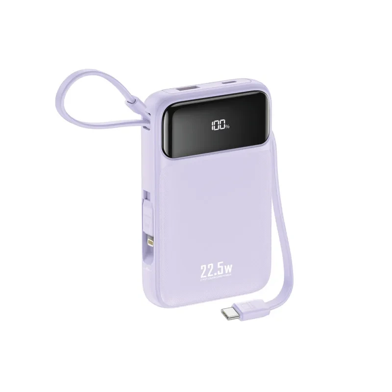 Banque d'alimentation à charge rapide Foneng 10000mah 22.5w avec 2 câbles intégrés Dx100 1