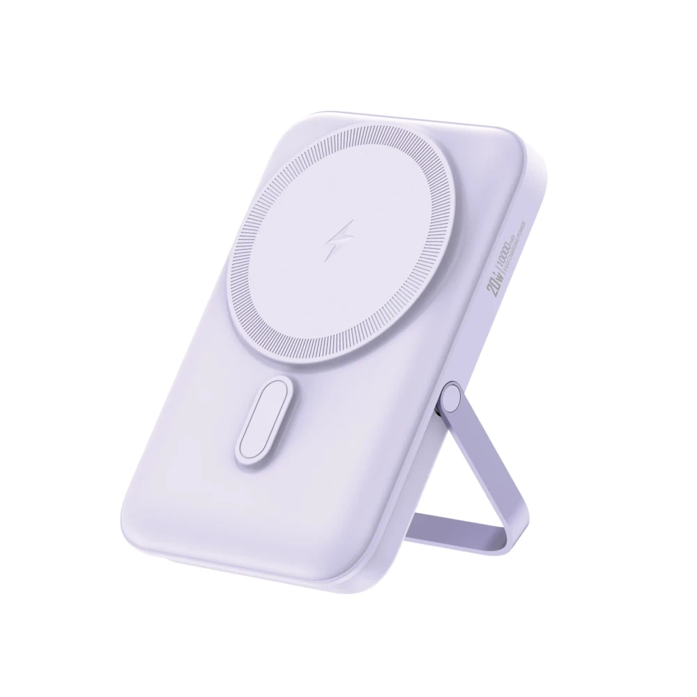 Foneng Cx101 ম্যাগনেটিক 15w ওয়্যারলেস চার্জিং 10000mah পাওয়ার ব্যাংক স্ট্যান্ড সহ 1