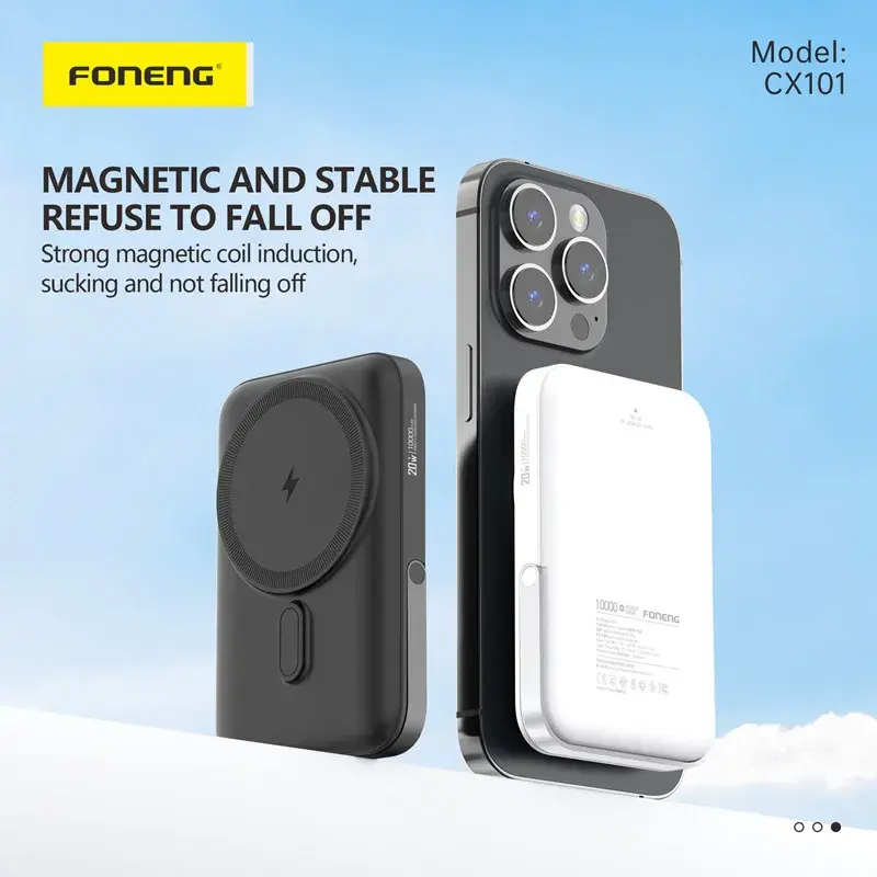 Custom 20000mah Wireless Power Bank 10000 MAh FONENG 4