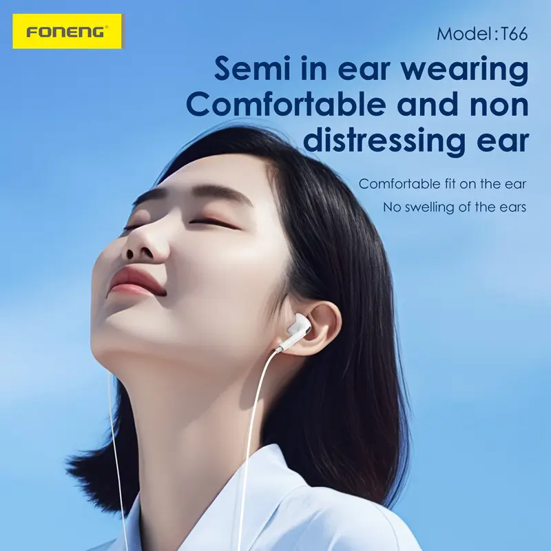 Wired Earphones with Good Mic Quality Factory FONENG 7