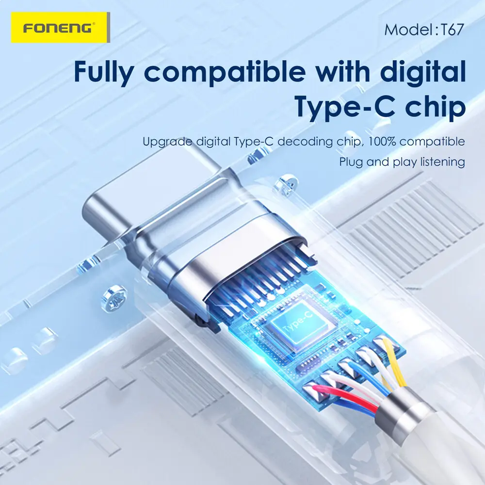 FONENG Headset Wholesale - T67 TypeC 8