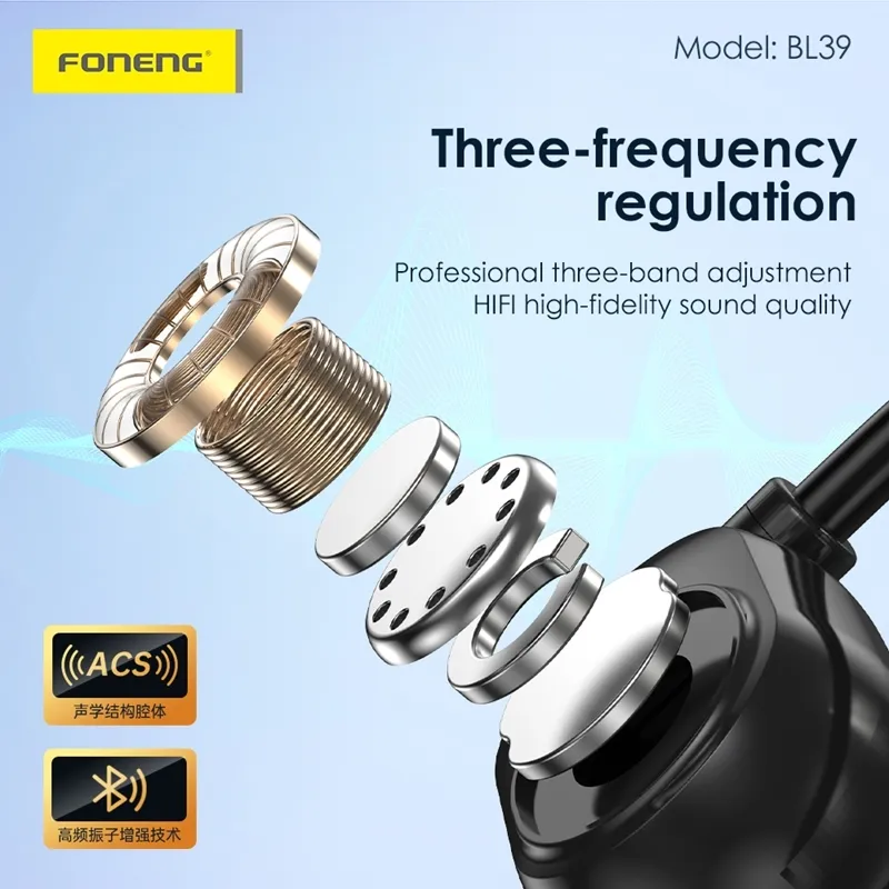 OEM Cheap Headphones Bulk FONENG BL39 4