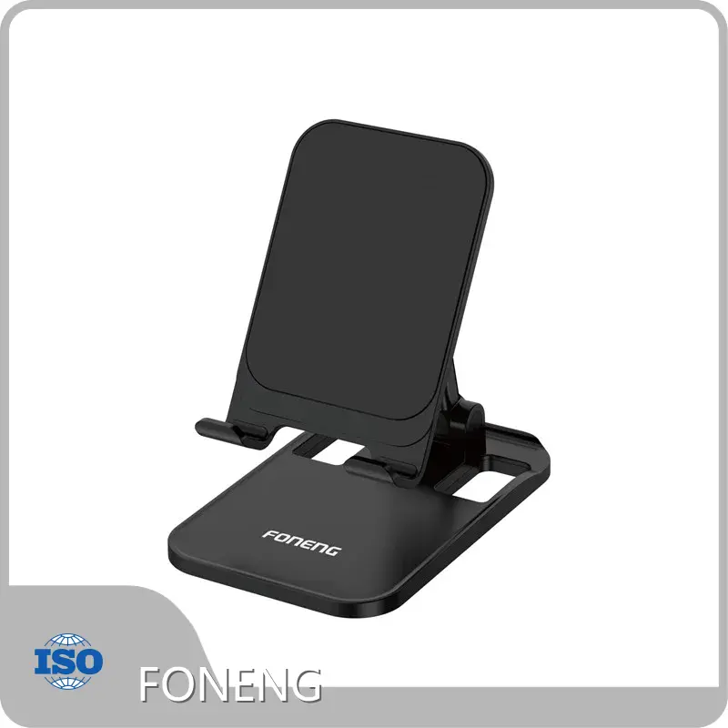 Custom Telephone Stand for Desk Metal Base Plate+silicone Panel FONENG 1