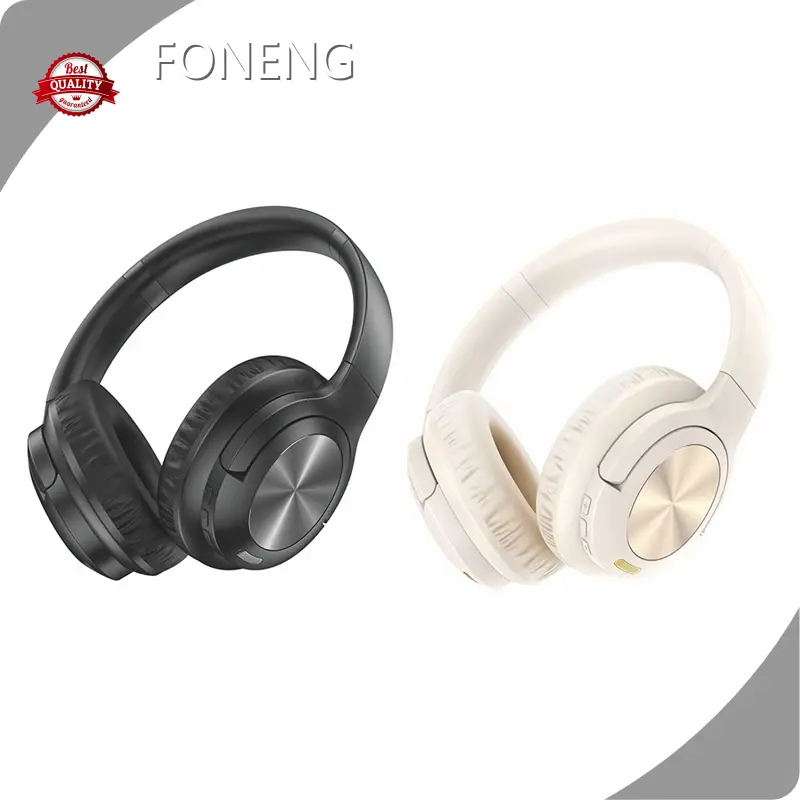 Cheap Overhead Headphones FONENG Manufacture Black/Beige 1