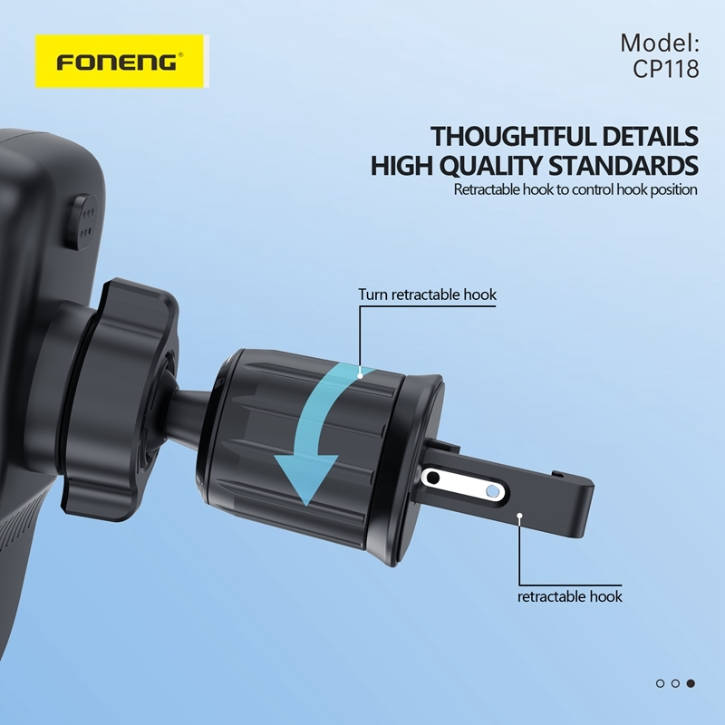 FONENG 15W Wireless Charging Car Phone Holder CP118 21