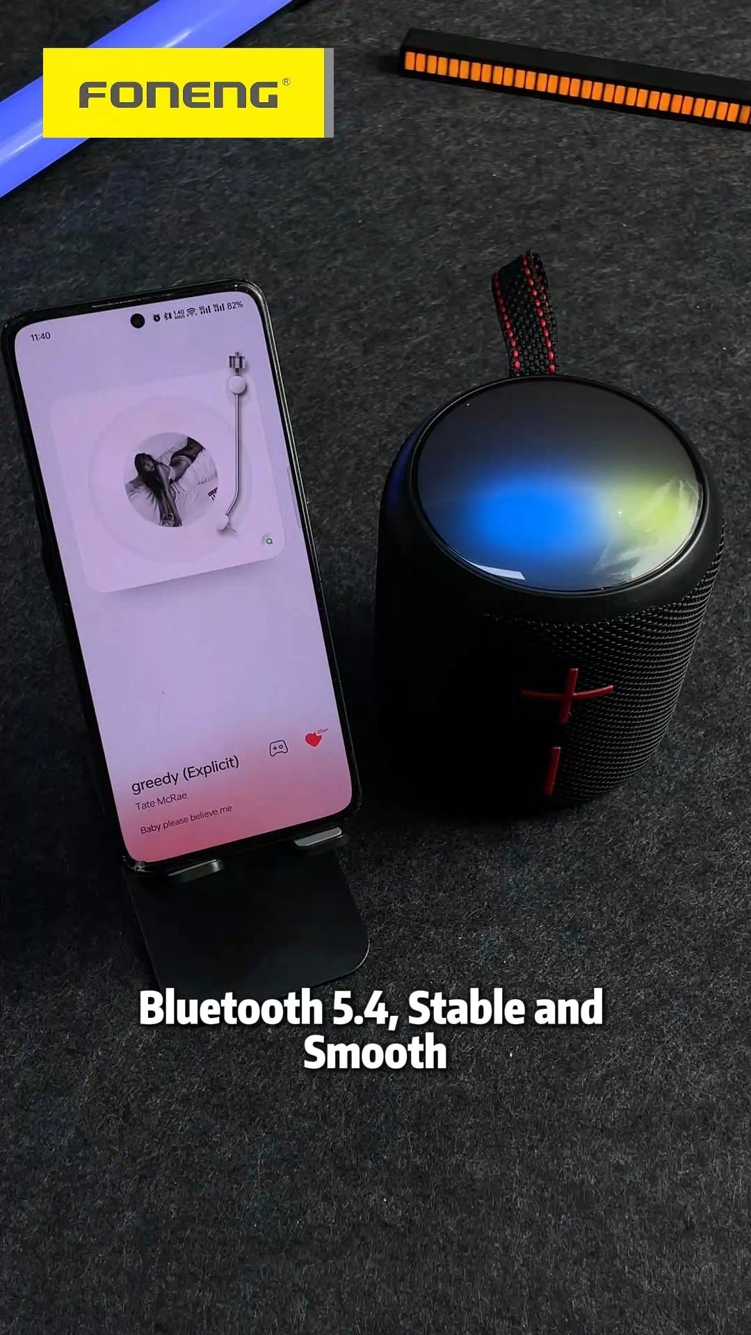 FONENG Deep Bass Portable Waterproof Bluetooth Speaker M3 1