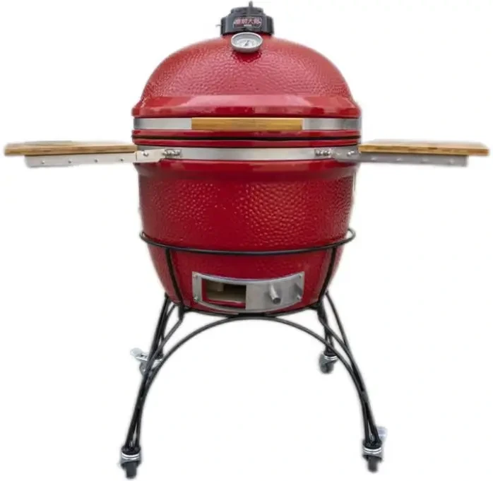 Mcd 27 pouces grand Kamado en céramique en acier inoxydable barbecue pour barbecue de haute qualité cuisine extérieure Wh 1
