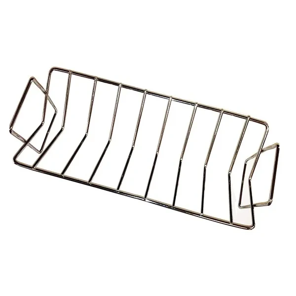 Fabrikversorgung verwendet für Mcd Kamado Grillzubehör V-Typ Edelstahl-BBQ-Rippchen-Rack Brathähnchen-Rack Wh 1