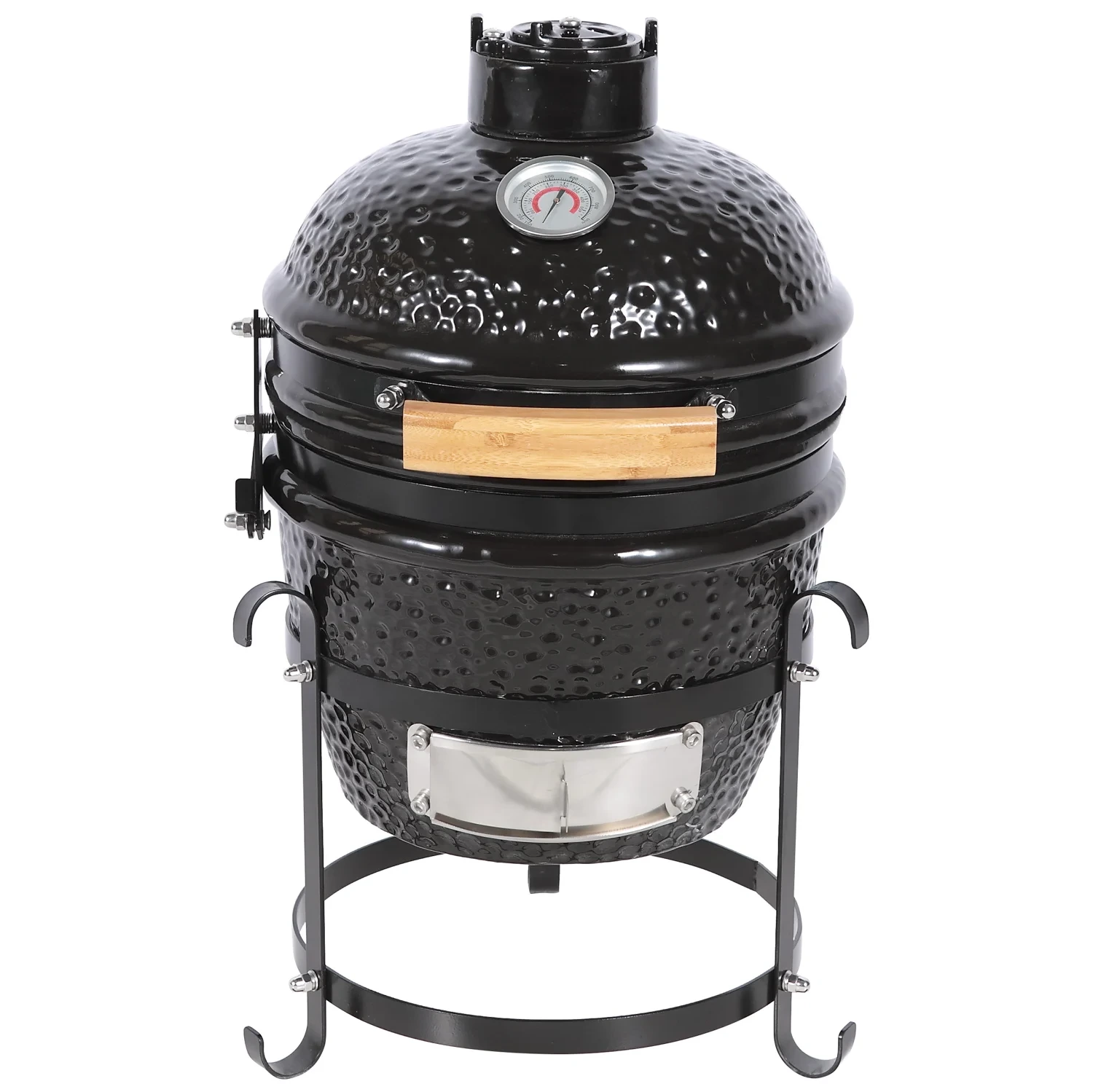 13 Zoll Mcd Yixing Professioneller Hersteller Kamado Klassischer Keramik-Holzkohlegrill und Räucherwagen Wh 1