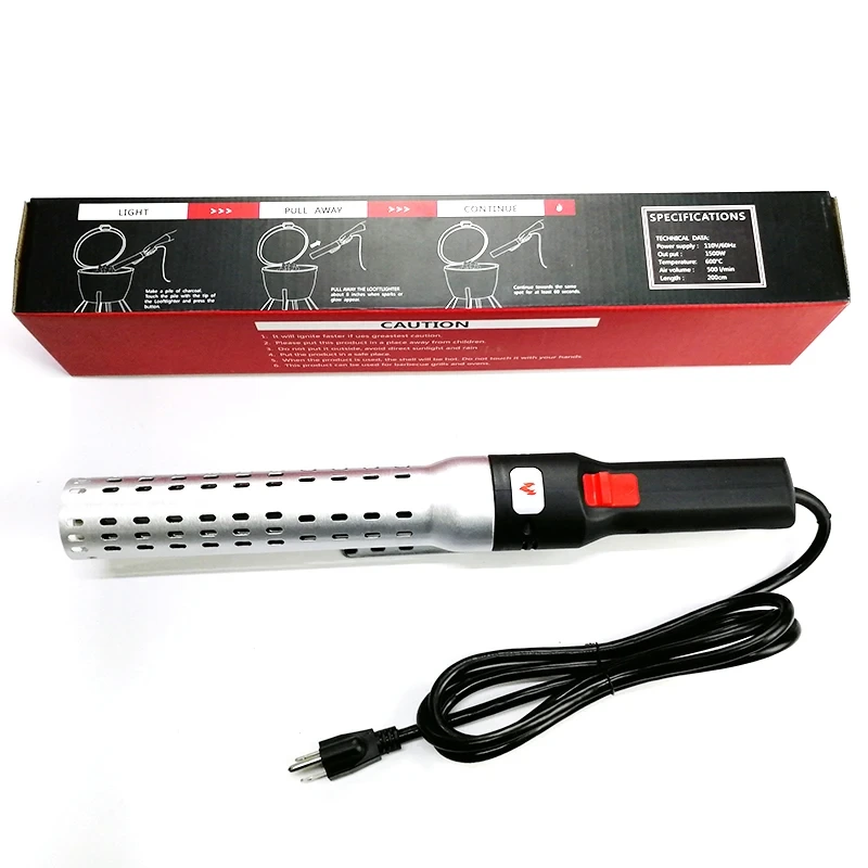 Elektrischer Kohleanzünder, Kohleanzünder, Grillzubehör, Metall-Farbbox, natürlich, wasserdicht, Feueranzünder, anderes Zubehör 1
