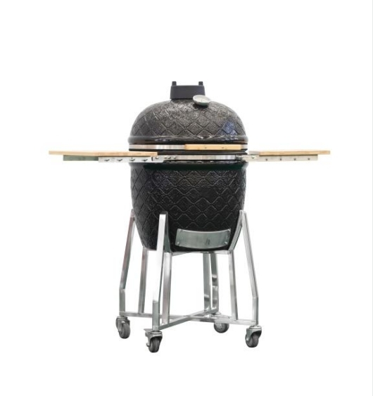 22 pollici a carbone barbecue grill portatile portatile kamado ceramico esterno inossidabile fumatore barbecue bbq grill 1