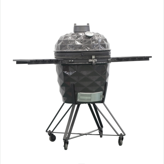 MCD 23 pouces diamant Mobile extérieur gril barbecue Kamado kiosque Camping et plage barbecues 1