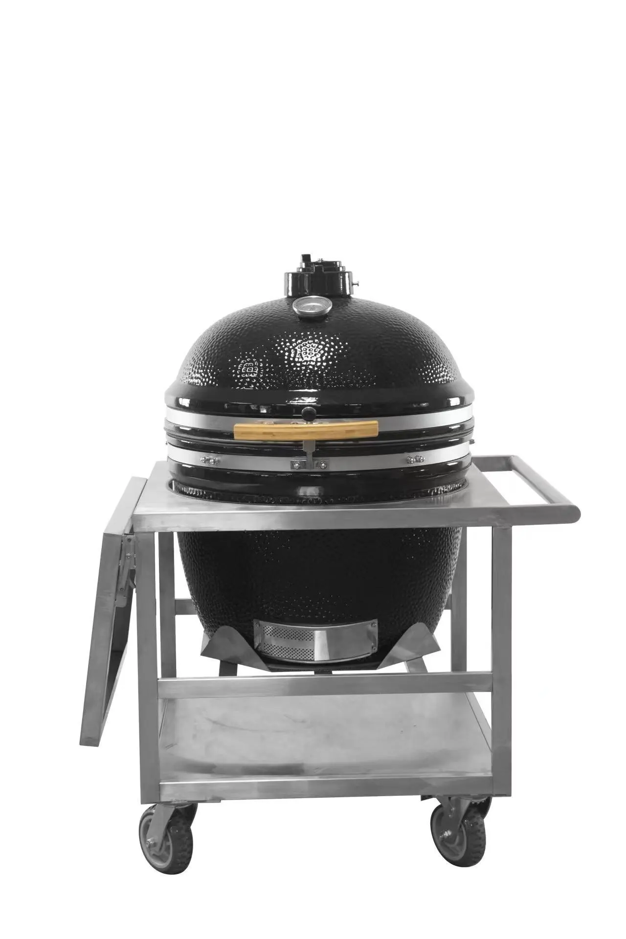 MCD 27inch keraaminen Kamado hiili ulkona grilli palontonsa BBQ -grillipöytä ruostumaton pyöreä reikä 1