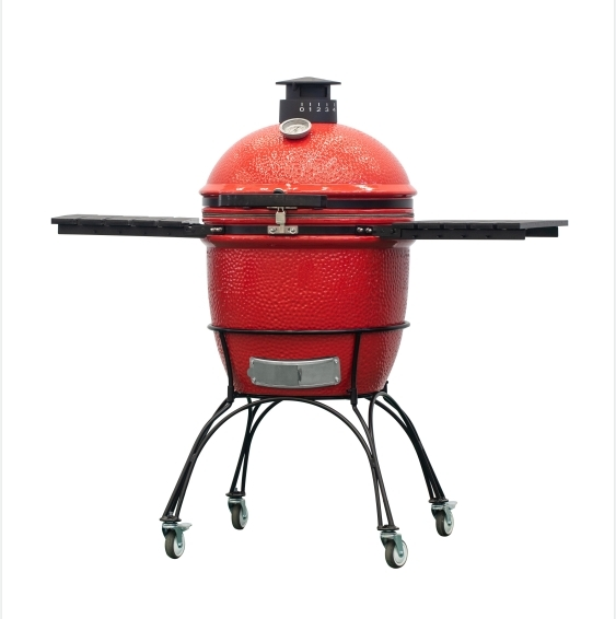 MCD 22 pollici di produzione di grill di uovo rosso barbecue kamado griglie barbecue in acciaio inossidabile 1