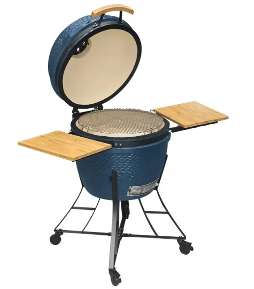 McD 18 Cucina all'aperto BBQ Grill Machine Kamado in ceramica a carbone BBQ Grill Portable Trolley 1