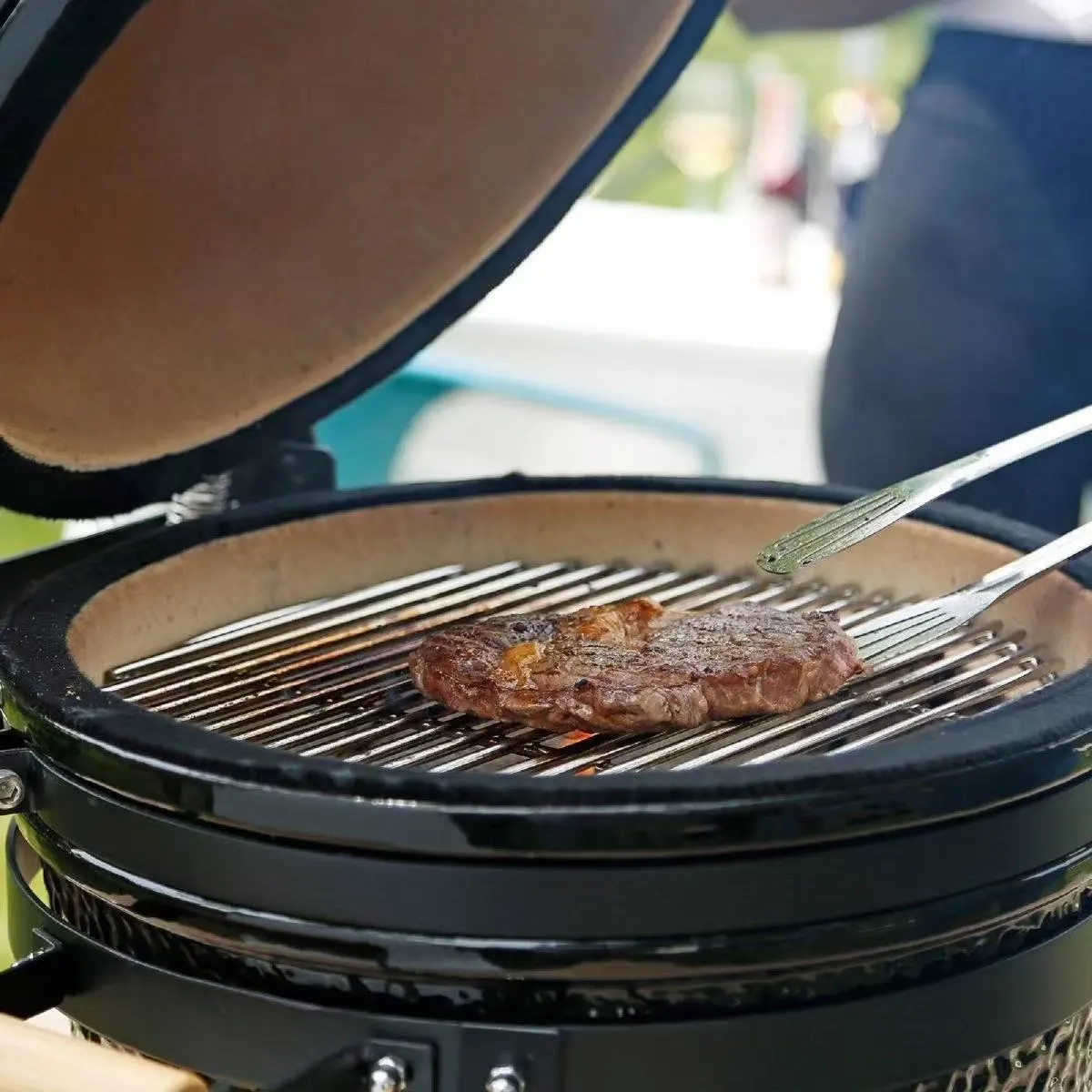 MCD 27 Zoll Grill Holzkohle BBQ Outdoor Edelstahl BBQ Grill Kamado Keramik Garten Grill Grill 1