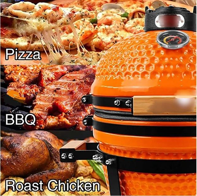 MCD 13 Zoll Outdoor Keramikkohle -Grill Kamado Custom Logo Tragbares Camping -Picknick Grill Grill 1