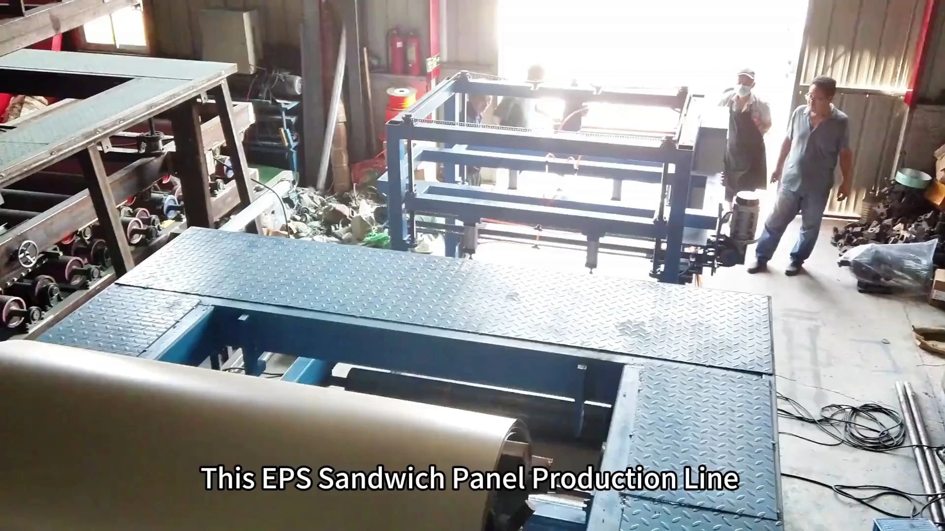 Sandwich panel production line 15.5 tons AC380/50-60HZ EPS 1