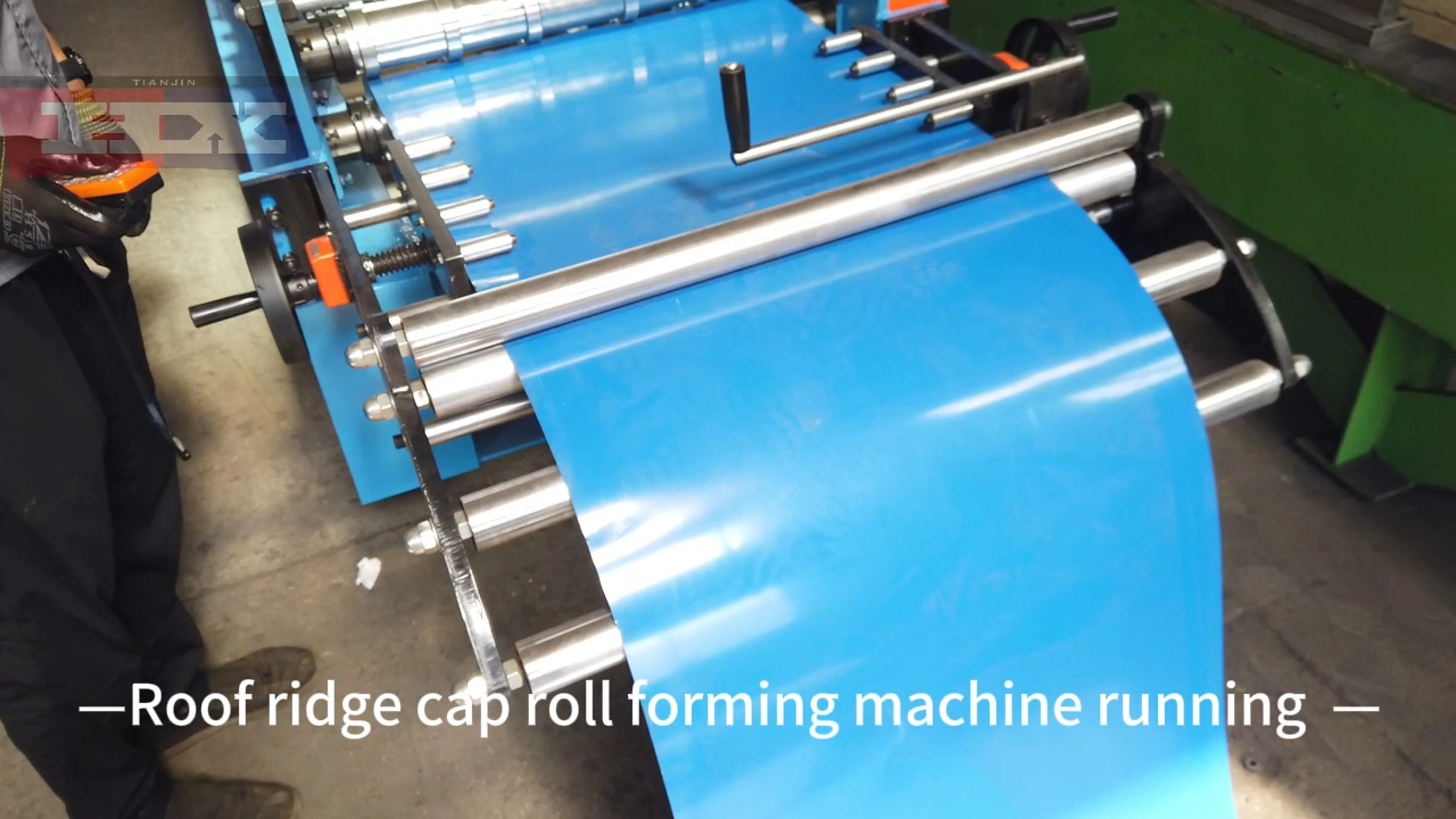 Galvanized roof ridge cap roll forming machine 1