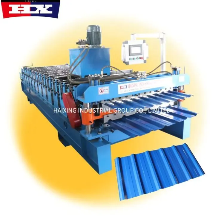 Automatic C17 C25 Trapezoidal Double Layer Sheet Roofing Roll Forming Machine 1
