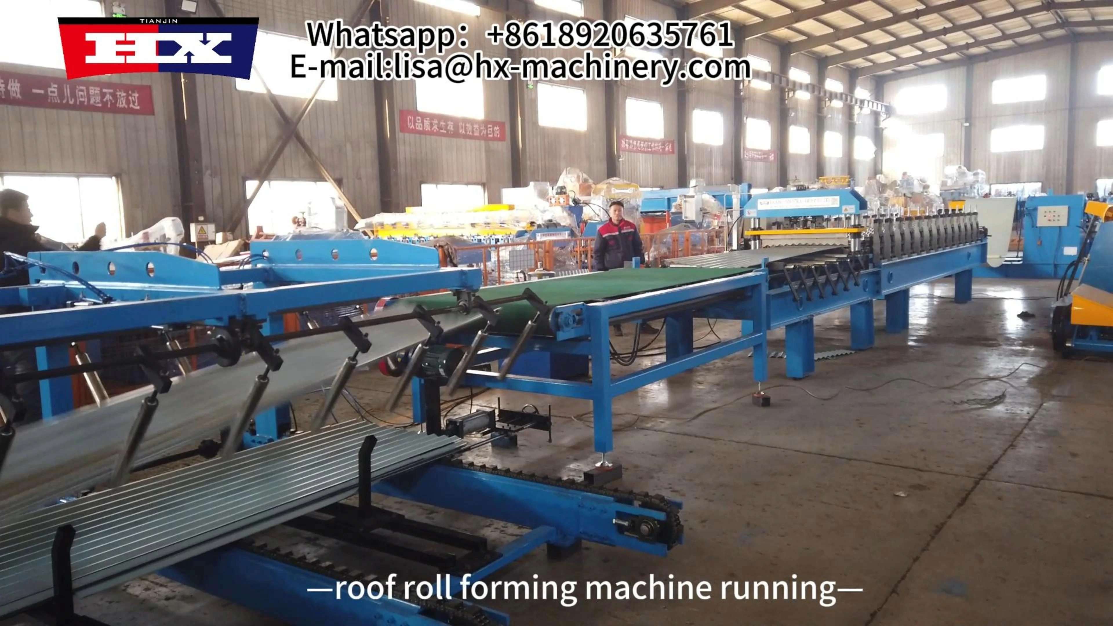 Ligne de profilage à rouleaux pour la production de tôles de toiture ondulées 1