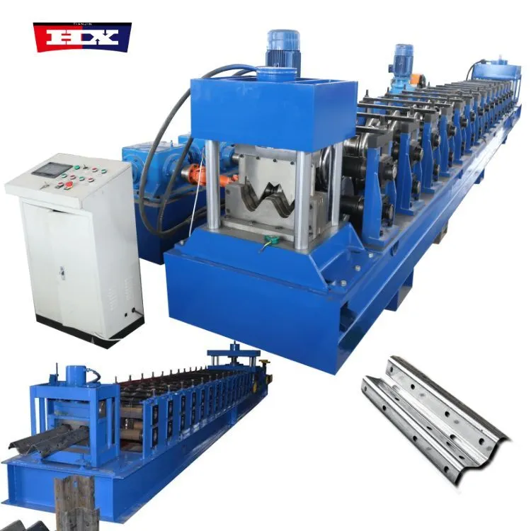 W beam crash barrier highway guardrail roll forming machine 1